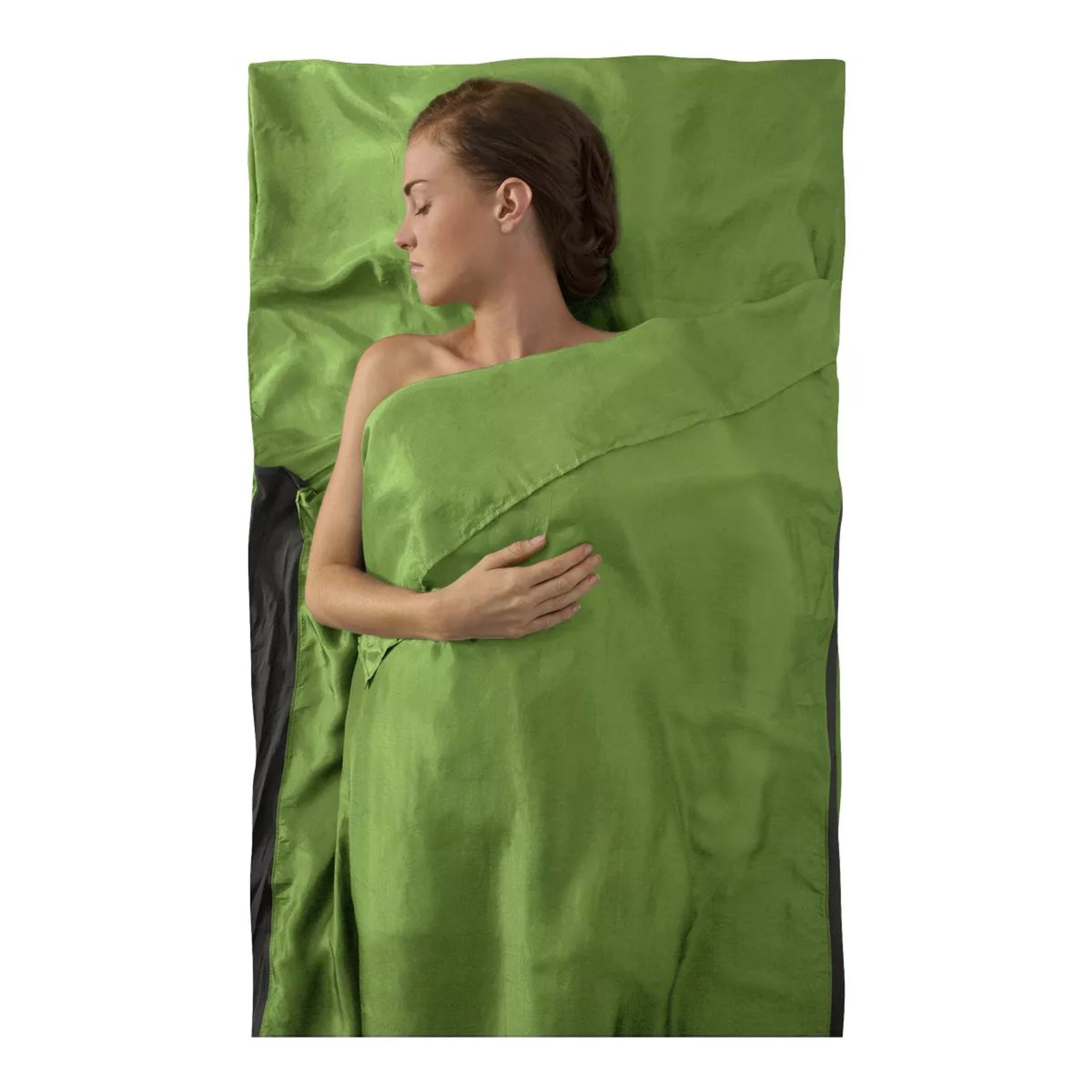 Sea to Summit Traveller Silk Liner With Pillow Slip Green Atmosphere