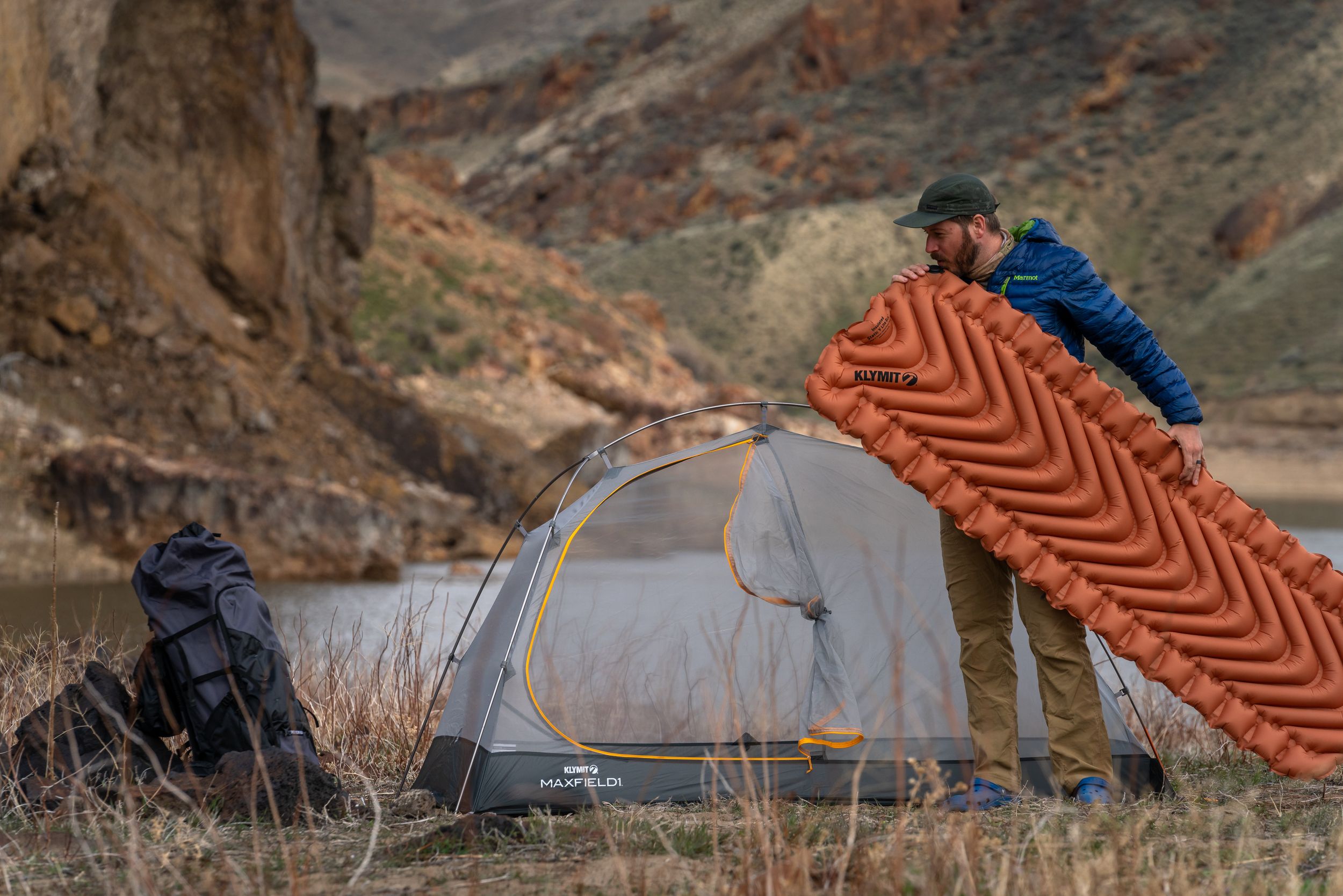 Klymit Static V Lite Eco Sleeping Pad Overhead_Flat