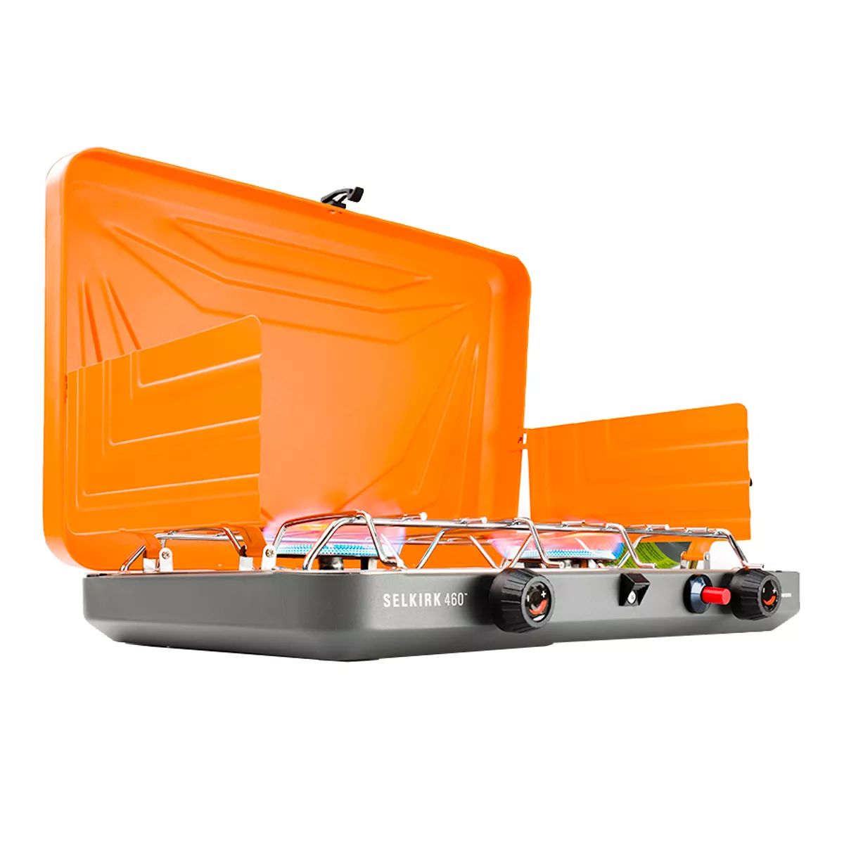 GSI Selkirk 2-Burner Camp Stove Front_Three_Fourths_Angled_Right