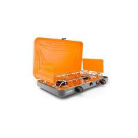 GSI Selkirk 460+ Twin Burner Camp Stove Front_Angled_Right