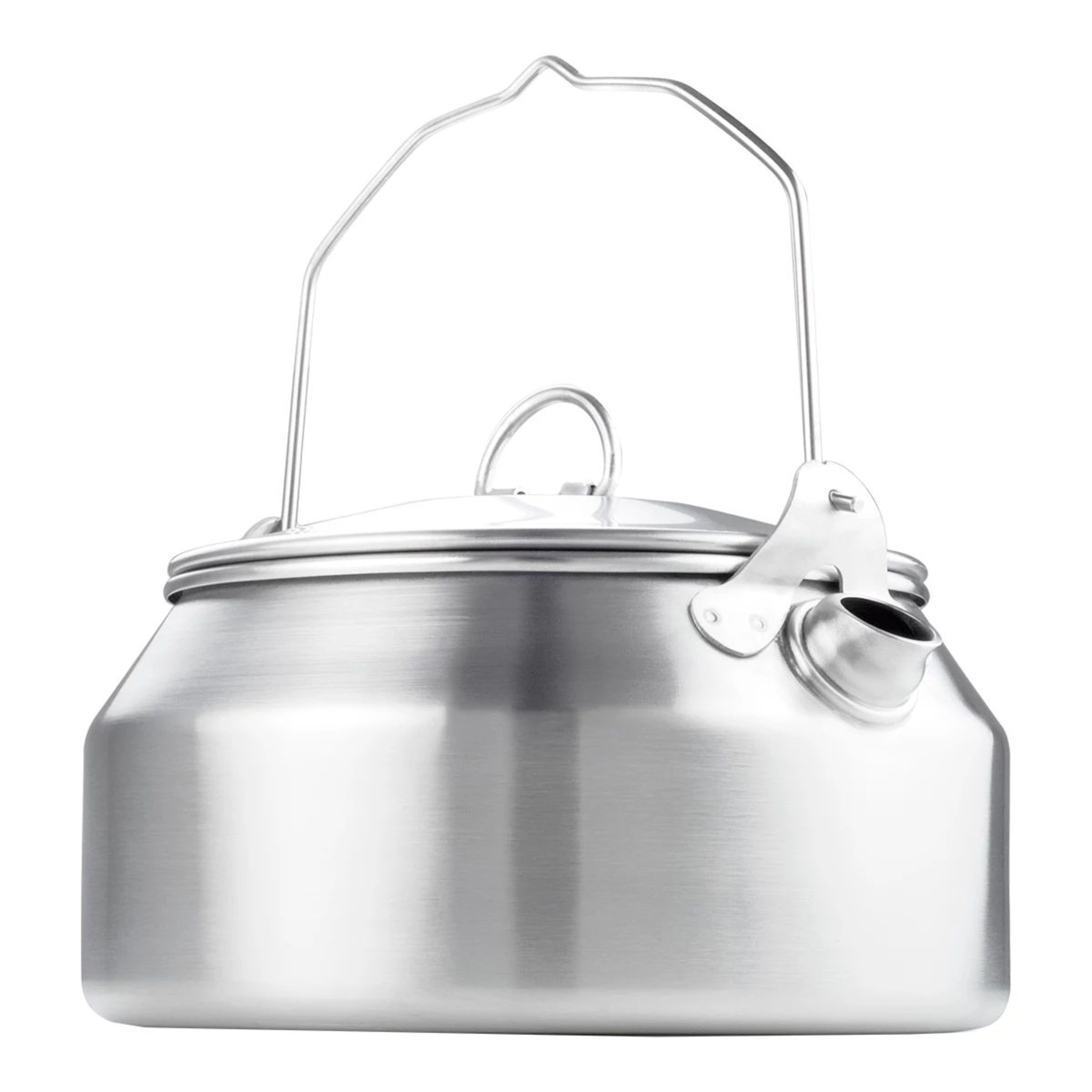 GSI Glacier Stainless Tea Kettle 1L Front_Three_Fourths_Angled_Right