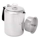 GSI Glacier Stainless 9 Cup Coffee Percolator Front_Angled_Right