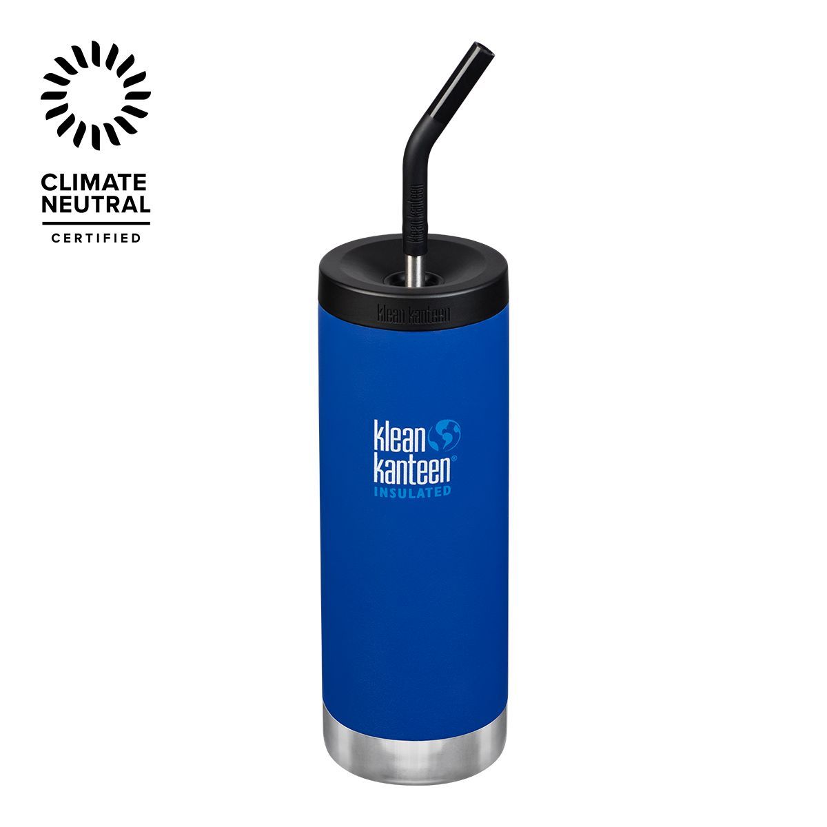 Klean Kanteen TK Wide 16 oz Water Bottle, Sip Lid, Insulated Stainless Steel, Chip Resistant Front_Elevated