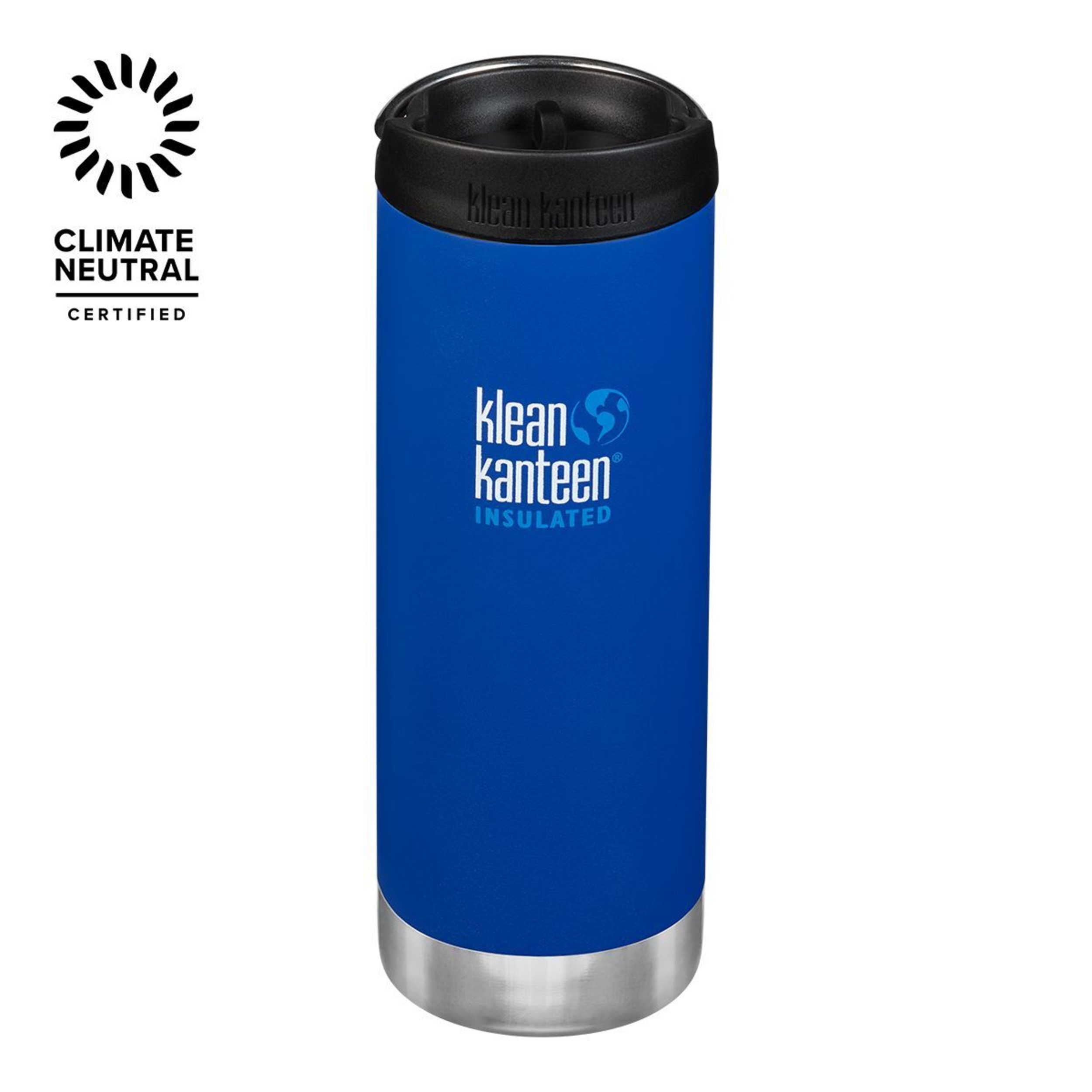 Klean Kanteen TK Wide 16 oz Water Bottle, Sip Lid, Insulated Stainless