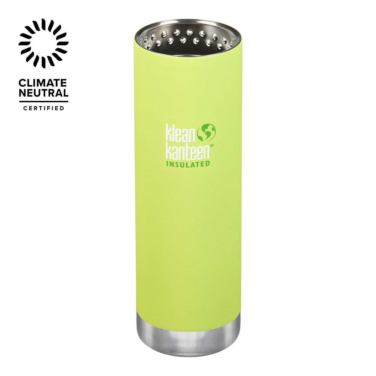 Klean Kanteen TK Wide 20 oz Water Bottle, Screw Cap, Insulated Stainless Steel, Chip Resistant Front_Elevated