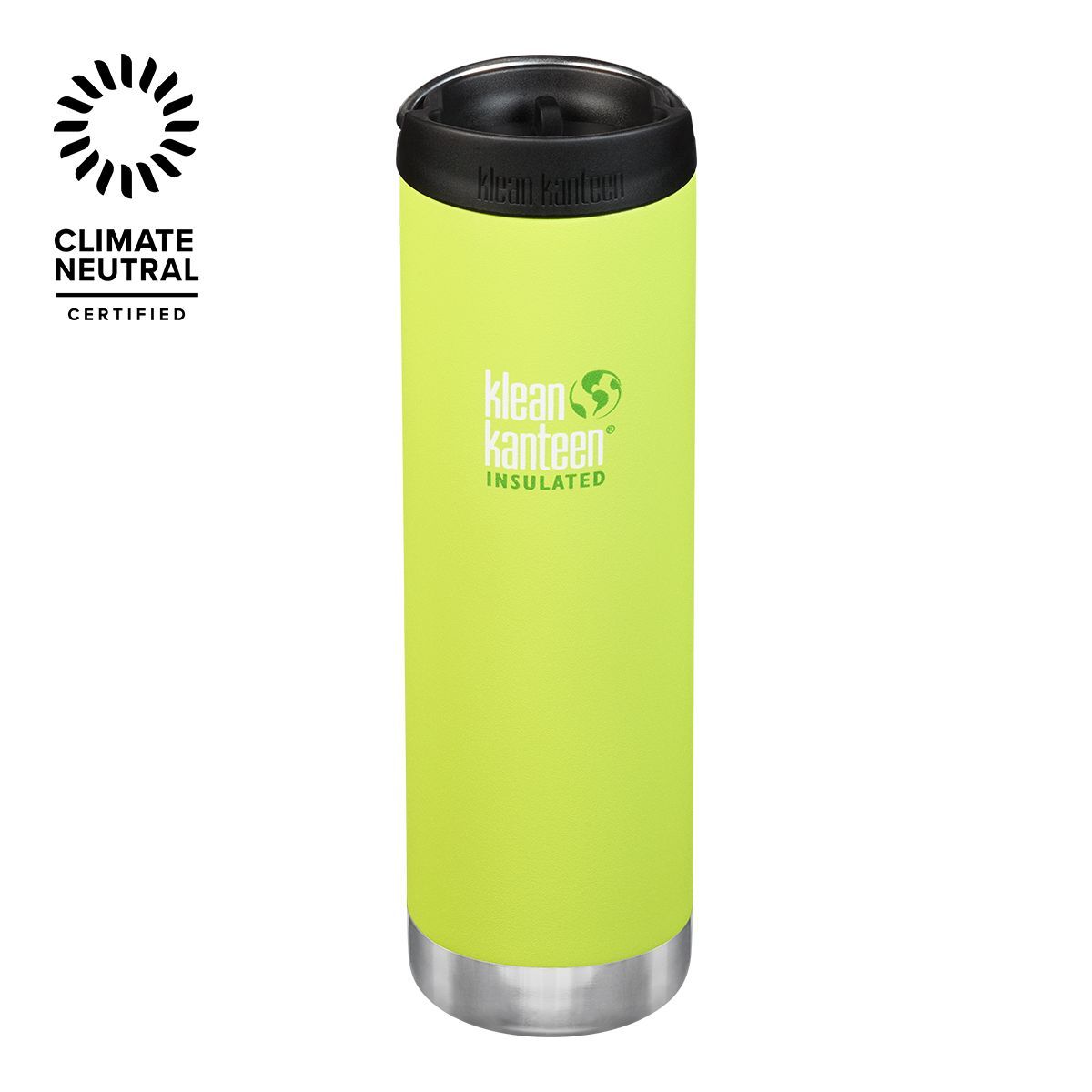 Klean Kanteen TK Wide 20 oz Water Bottle, Screw Cap, Insulated Stainless Steel, Chip Resistant Front_Elevated