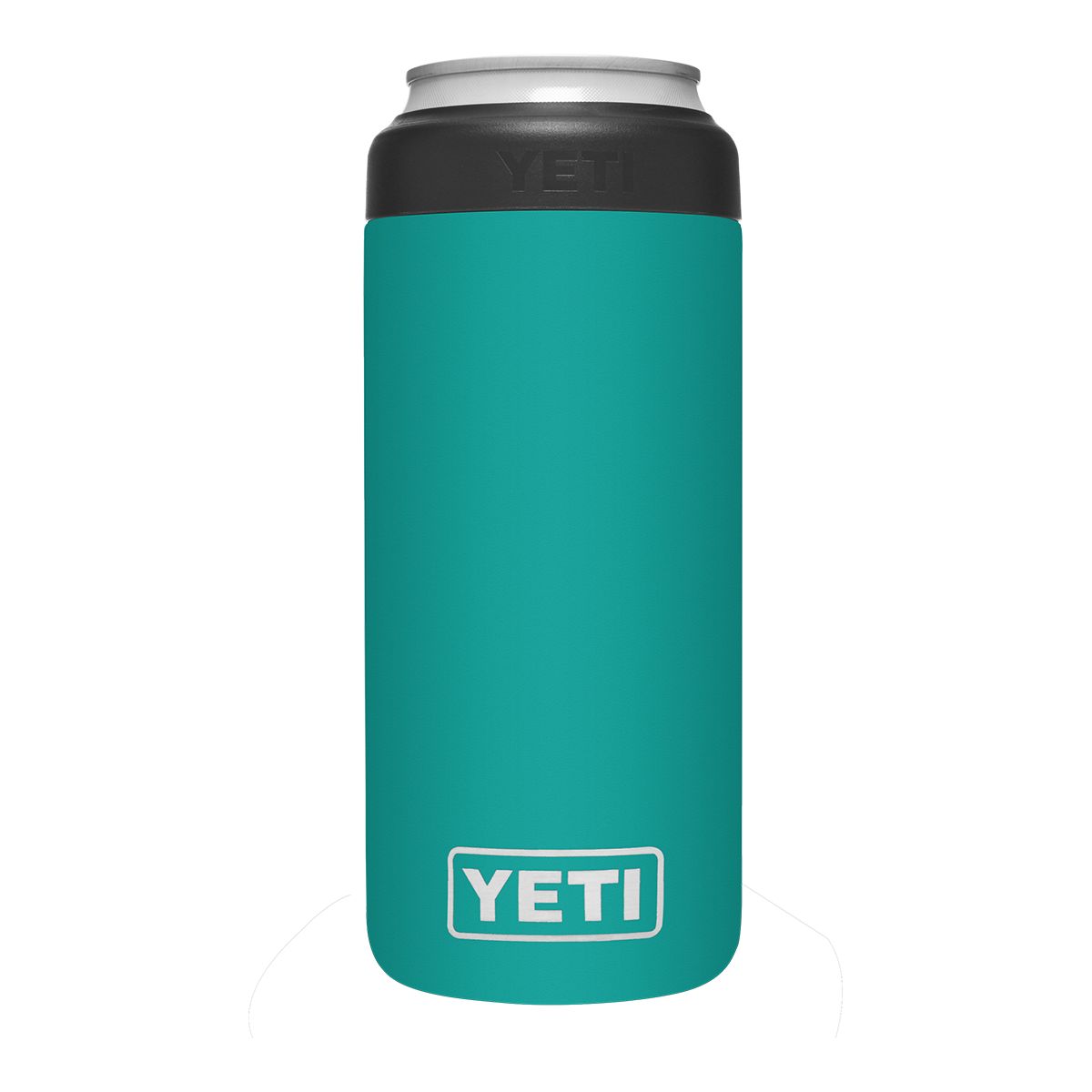 YETI Rambler Slim Can 12 oz Can Sleeve/Koozie, Screw Cap, Insulated Stainless Steel