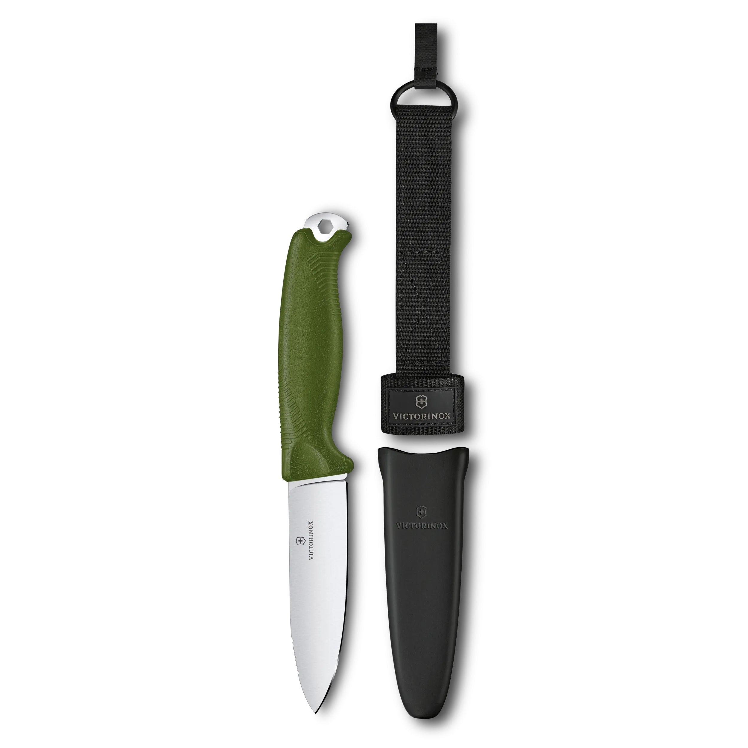 VICTORINOX Venture Fixed-blade Bushcraft Knife Front_Flat