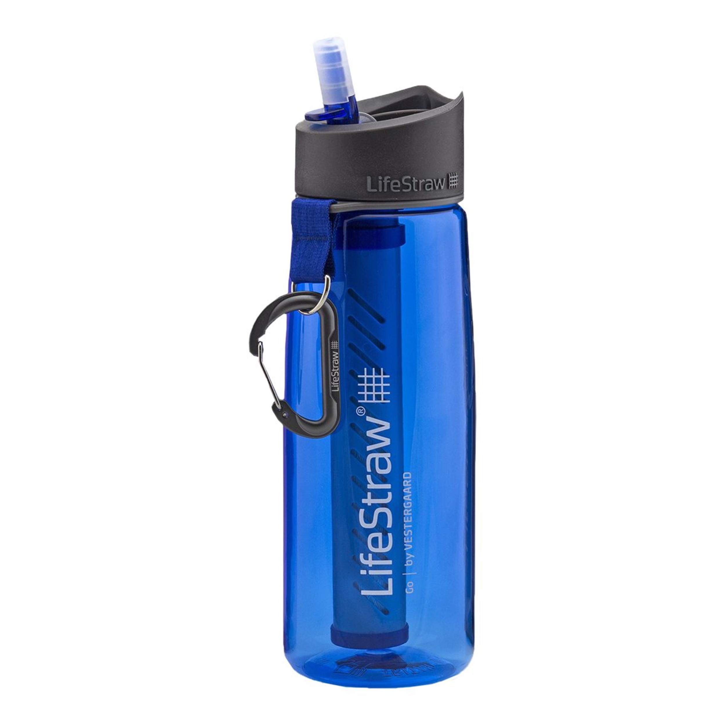 LifeStraw Go Bottle with 2-Stage Filtration - Blue Front_Flat