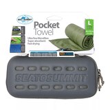Sea To Summit Pocket Large Towel - Grey Front_Flat