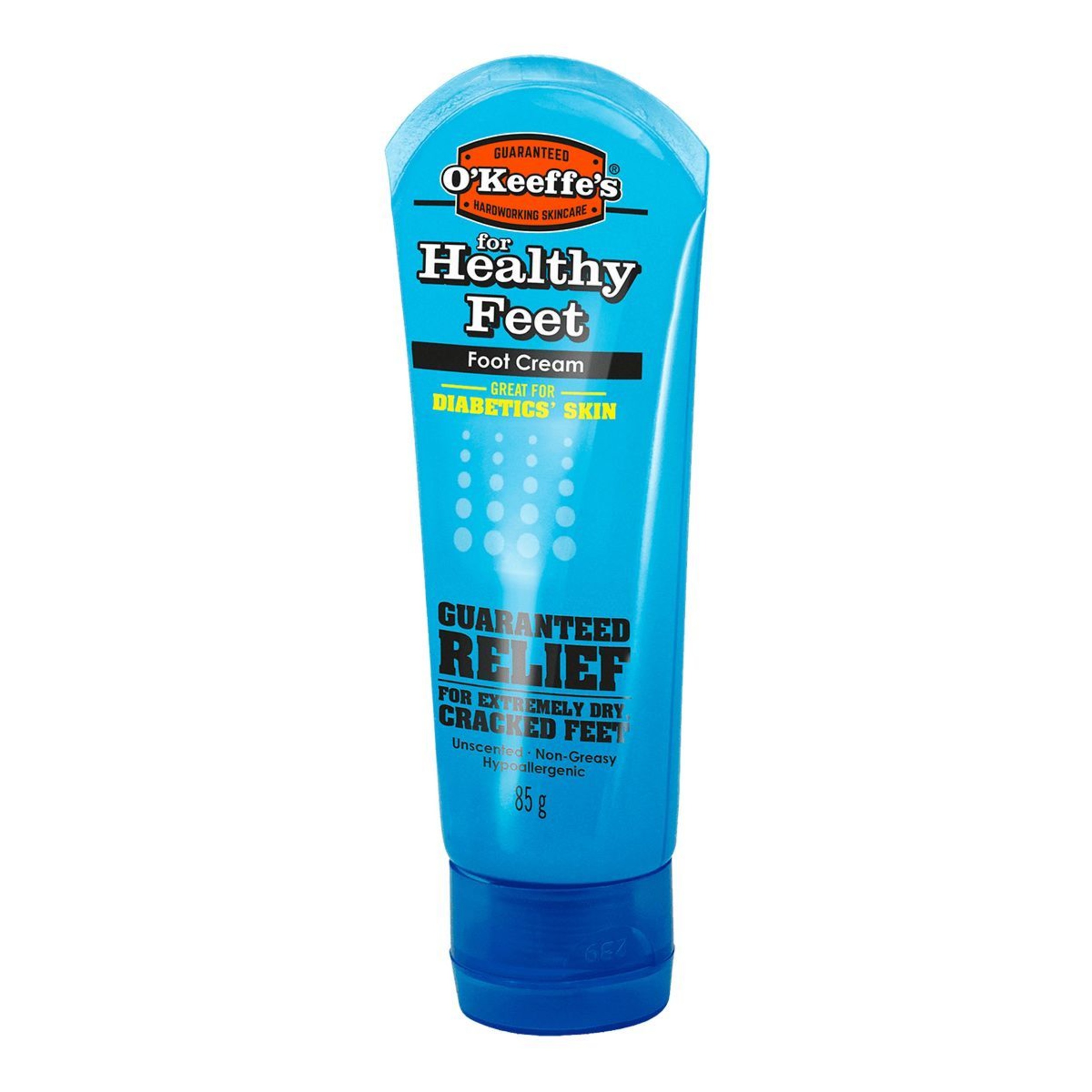O'Keeffe's 85g Tube Healthy Feet Non-Greasy Foot Cream - Unscented Front_Angled_Left
