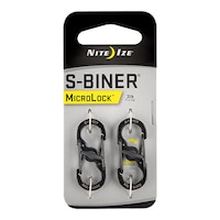 Nite Ize S-Biner MicroLock Size #0.5 - 2 pk Front_Flat