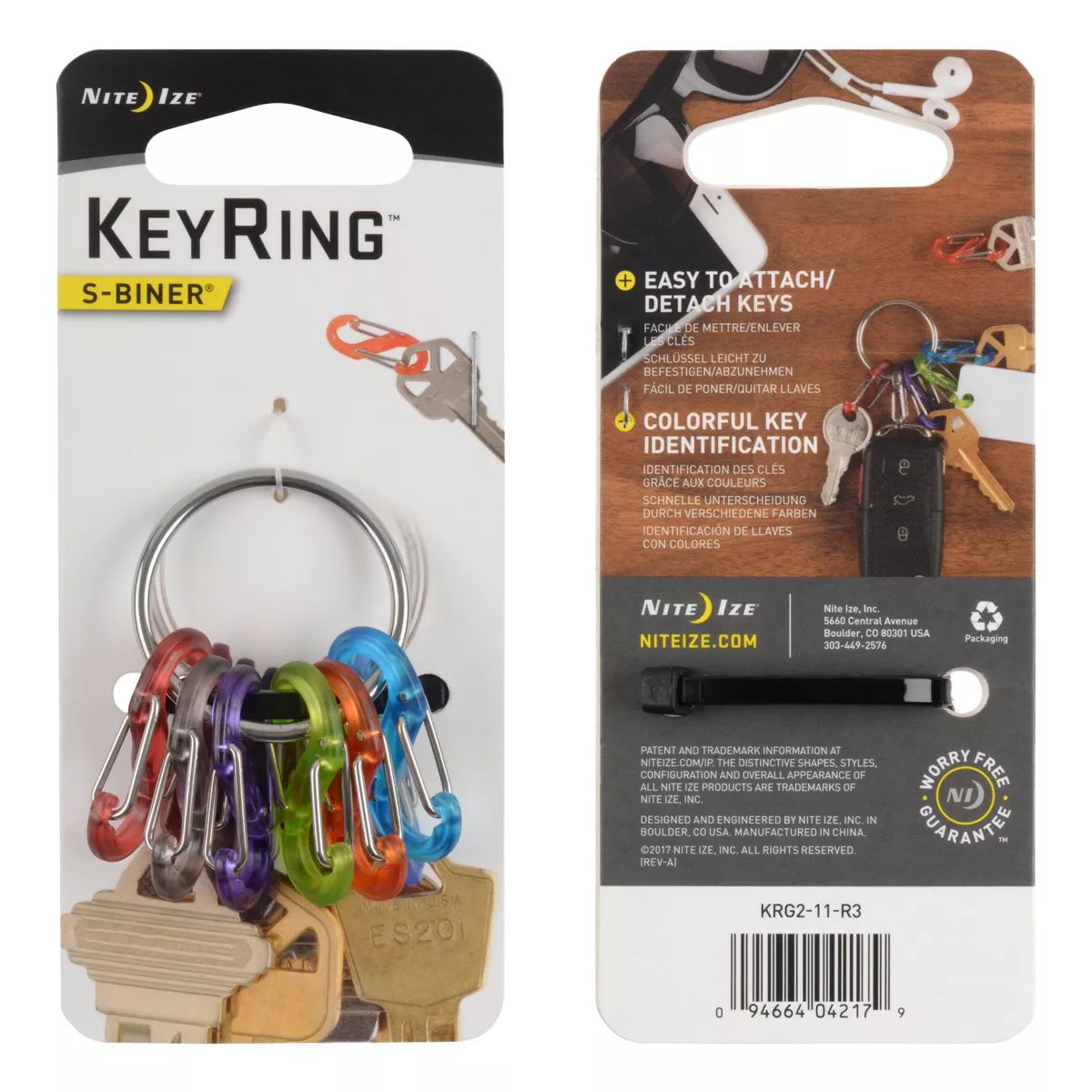 Nite Ize Keyring S-Biner Composite_or_Mixed