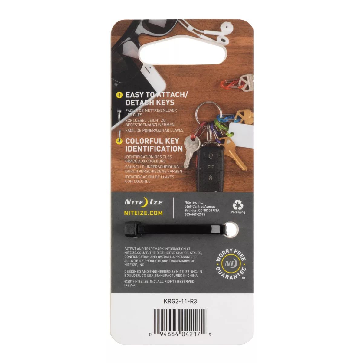 Nite Ize Keyring S-Biner Back_Flat