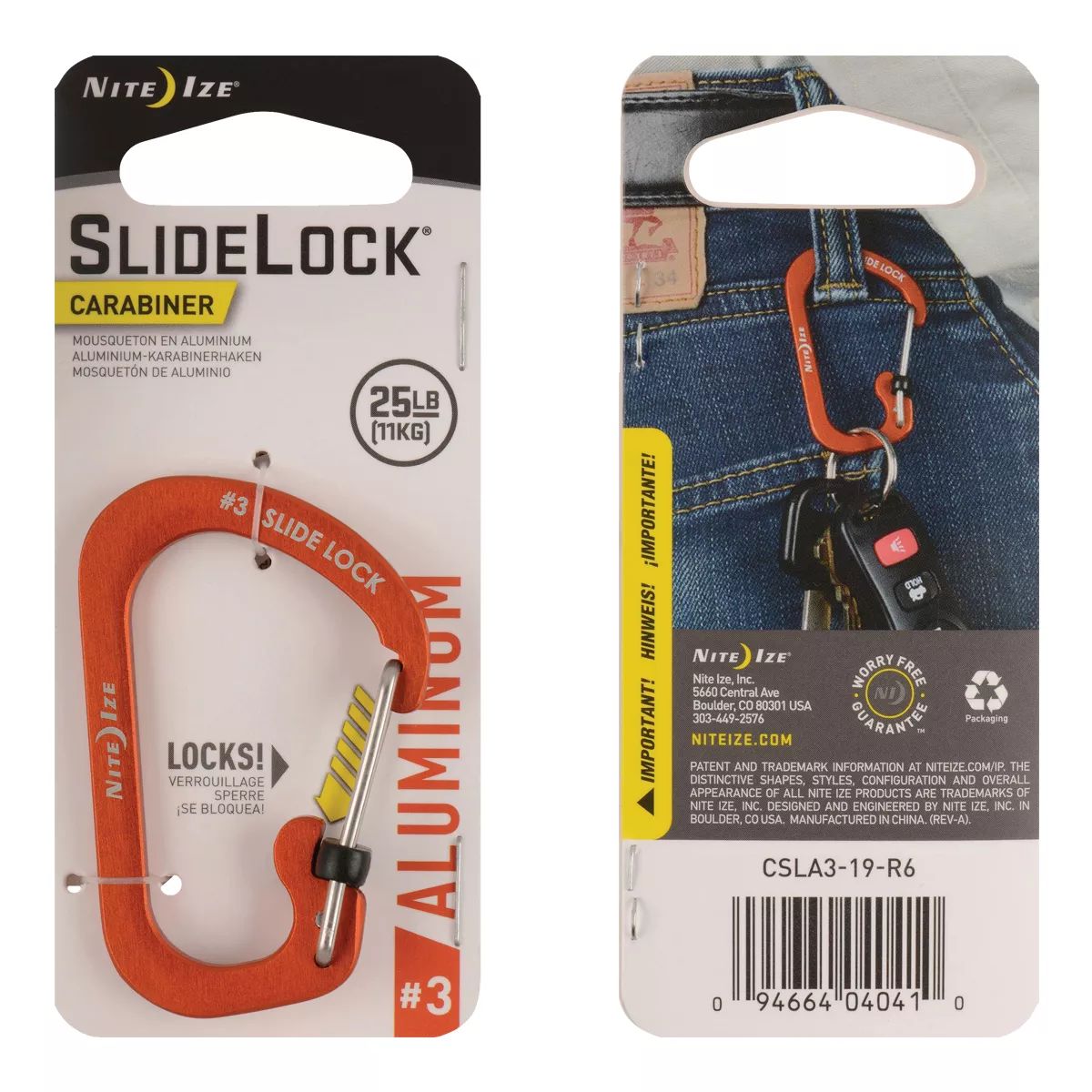 Nite Ize Aluminum Slidelock Carabiner Composite_or_Mixed