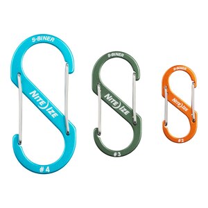 Nite Ize S-Biner Aluminum Dual Carabiner - 3 pk Assorted