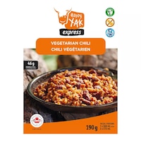 Happy Yak Vegetarian Dehydrated Chili Front_Flat