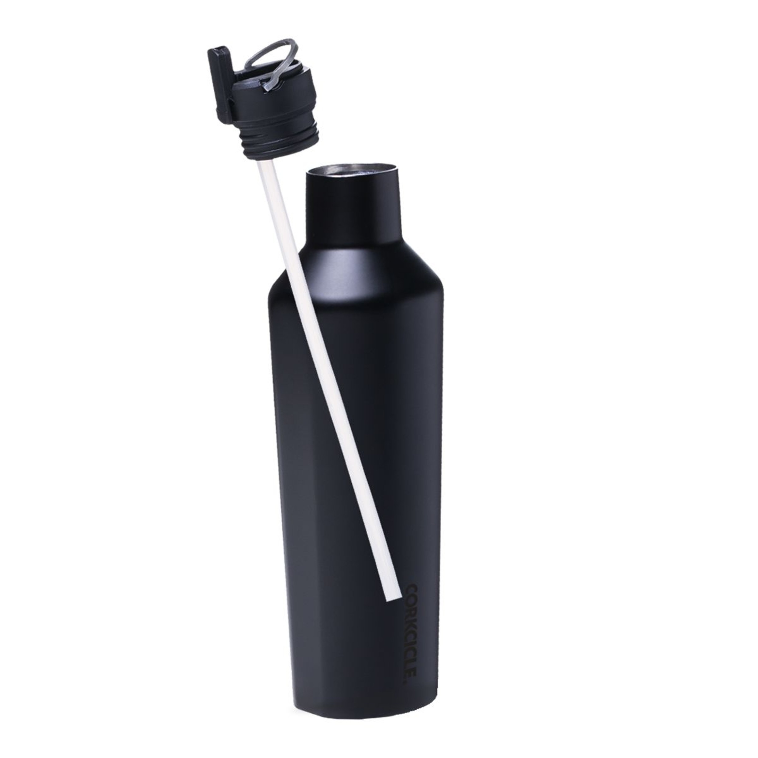 Corkcicle 9 oz, 16 oz, 25 oz Straw Lid, Plastic Side_Left