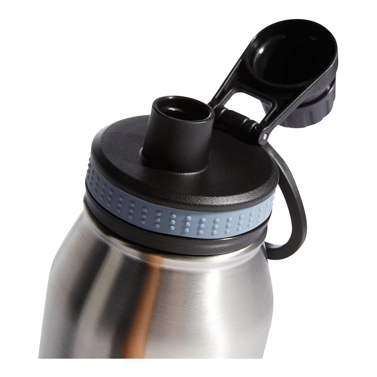 adidas 32 oz Water Bottle, Spout Lid, Insulated Stainless Steel CloseUp