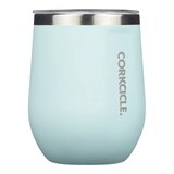Corkcicle Stemless 12 oz Wine Tumbler, Sliding Lid, Insulated Stainless Steel Front_Flat