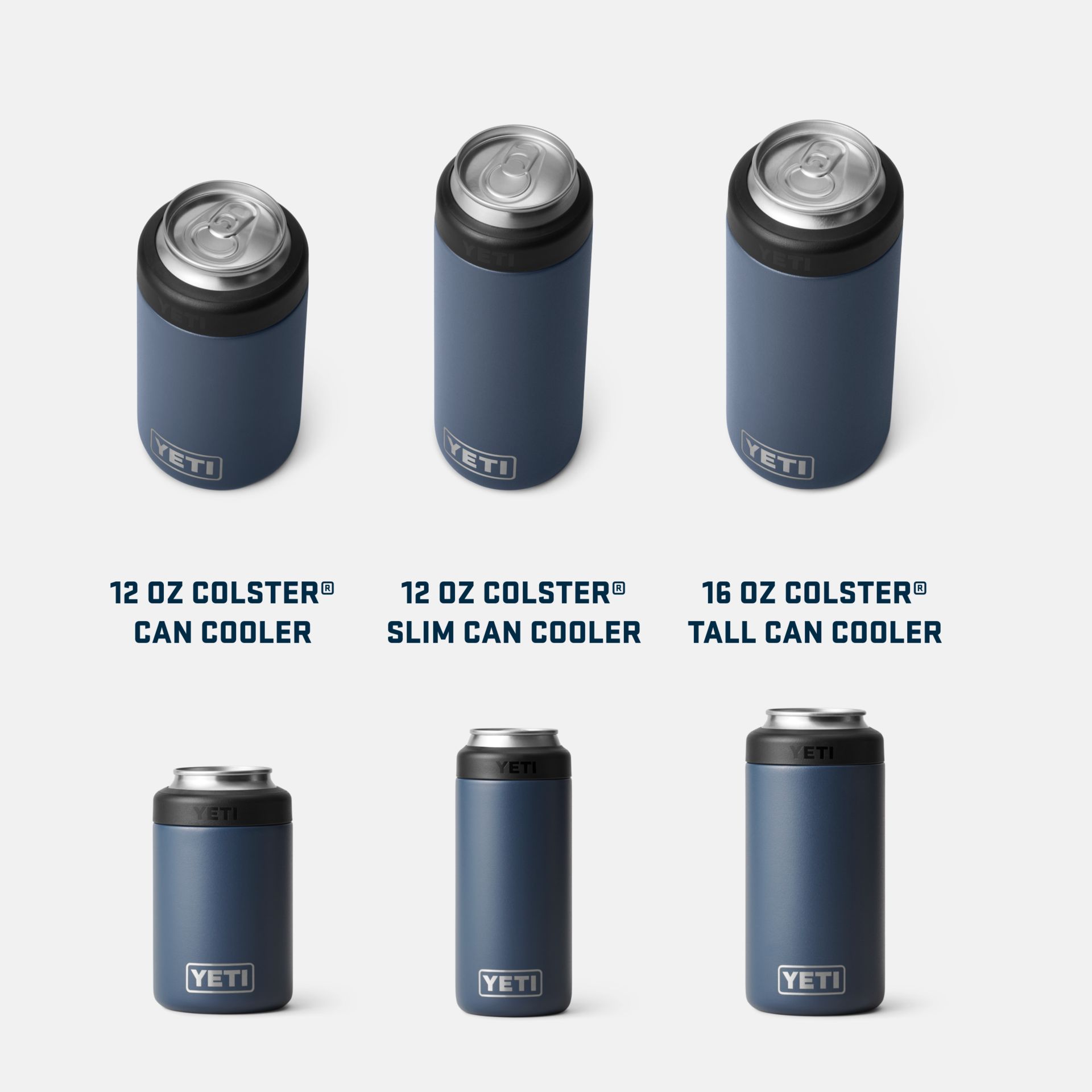 YETI Rambler Tall Can 16 oz Can Sleeve/Koozie, Screw Cap, Insulated Stainless Steel