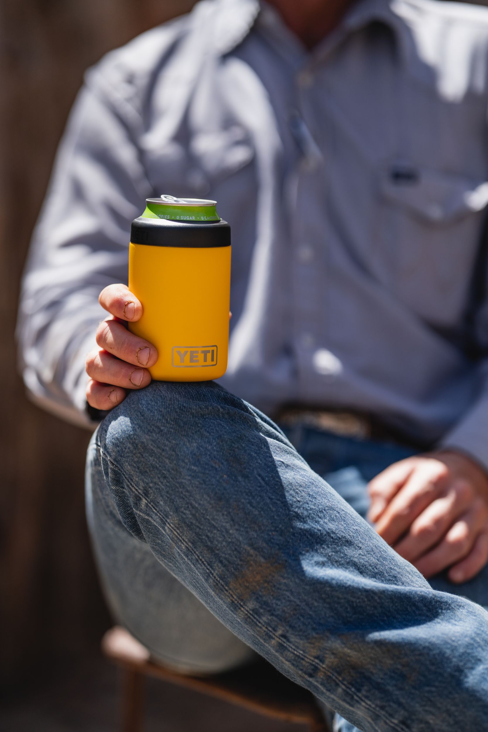 YETI Rambler 2.0 12 oz Can Sleeve/Koozie, Screw Cap, Insulated Stainless Steel