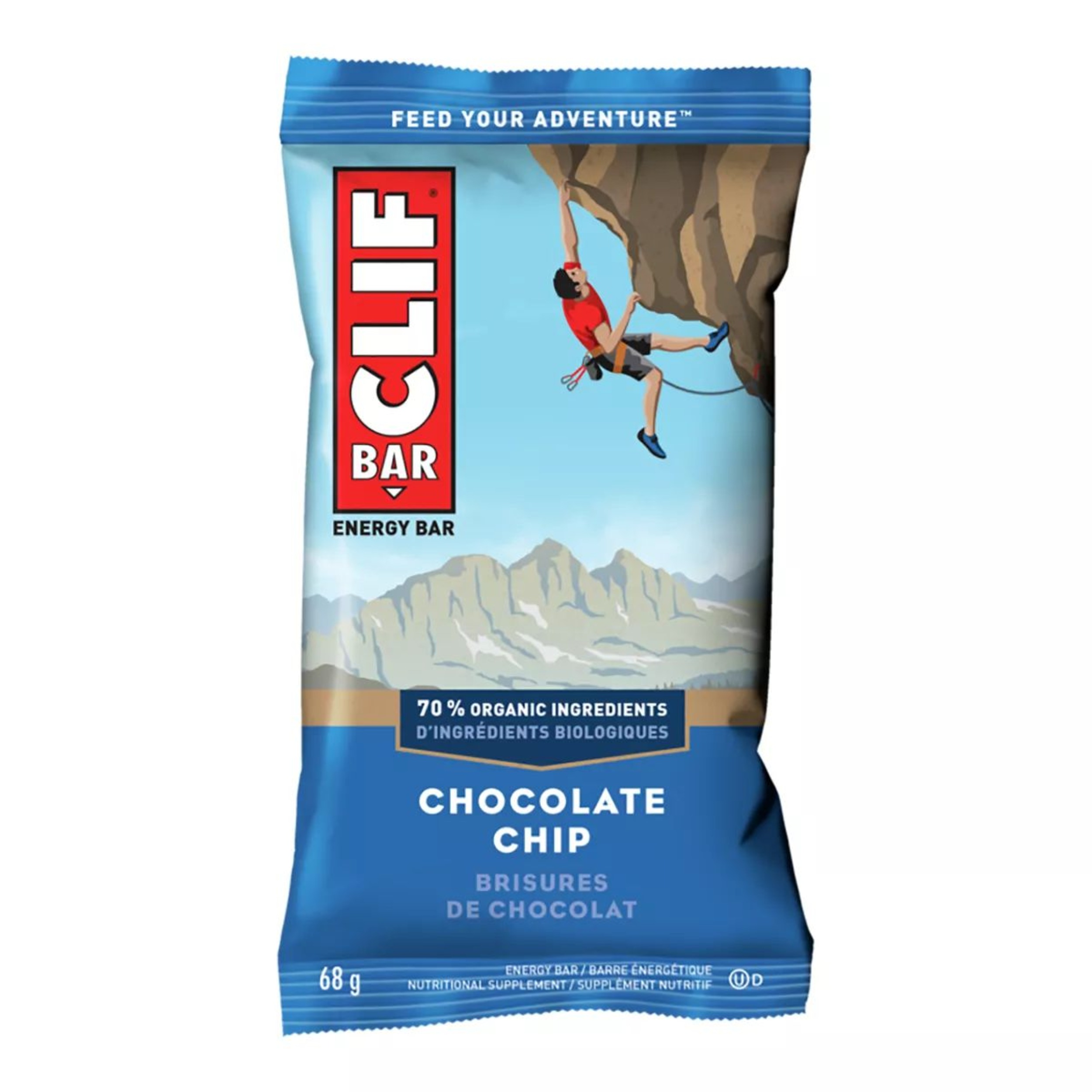 Clif Bar Chocolate Chip Front_Flat