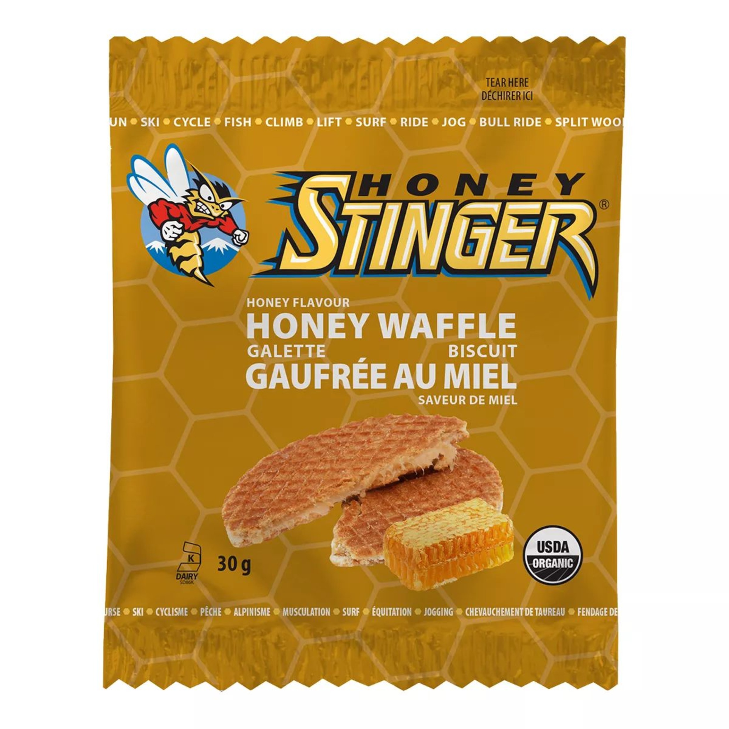 Honey Stinger Honey Waffles Front_Flat