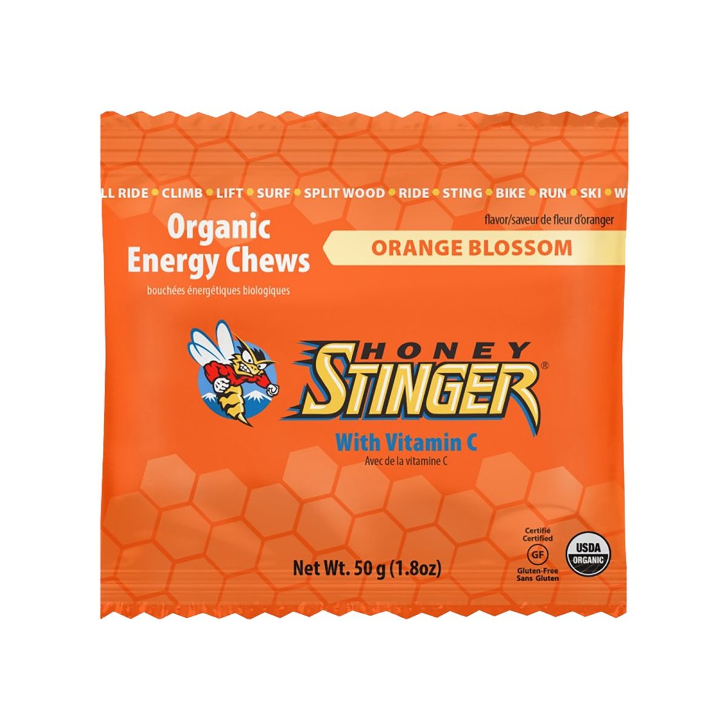 Honey Stingers Organic Energy Chews - Orange