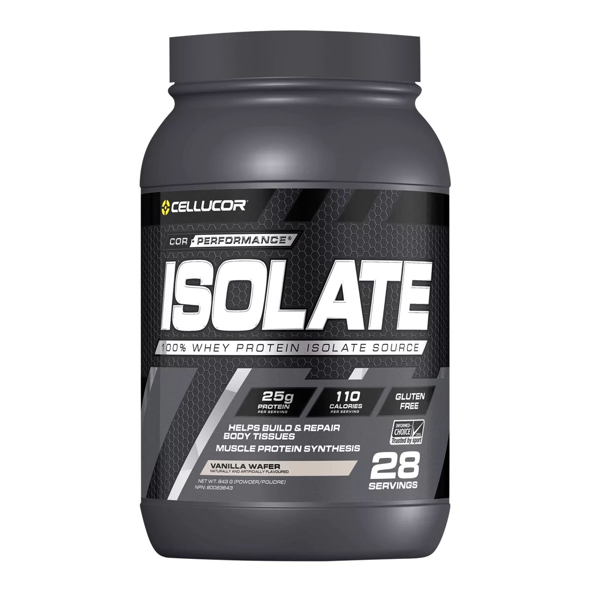 Image of C4 Cellucor Cor-Performance Vanilla Wafer Whey Isolate Protein Powder 843g