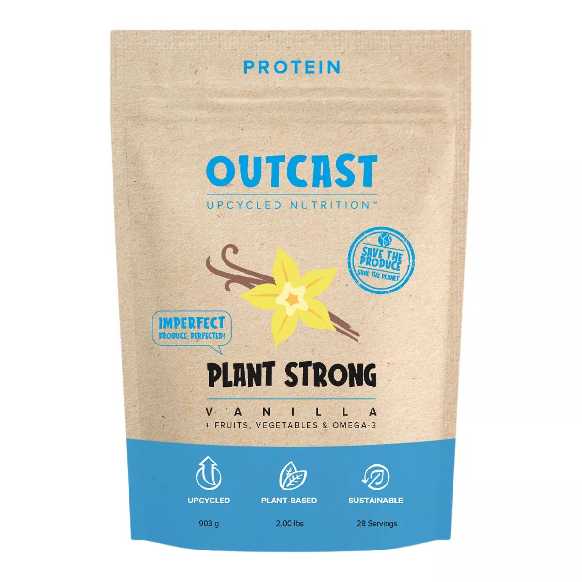 Image of Outcast Foods Vanilla Plant Based Strong Protein Powder 