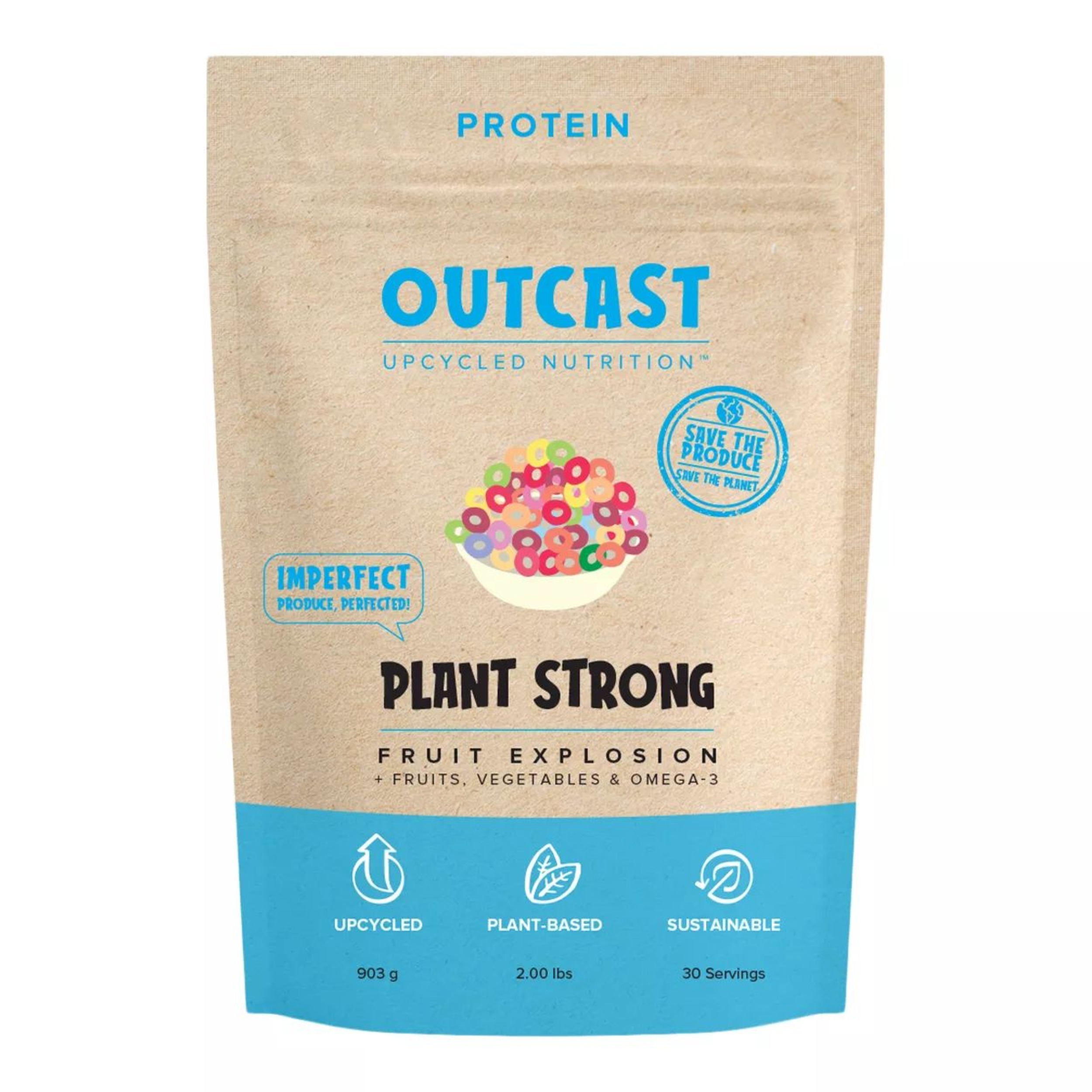 Outcast Foods Fruit Explosion Plant Protein Powder 