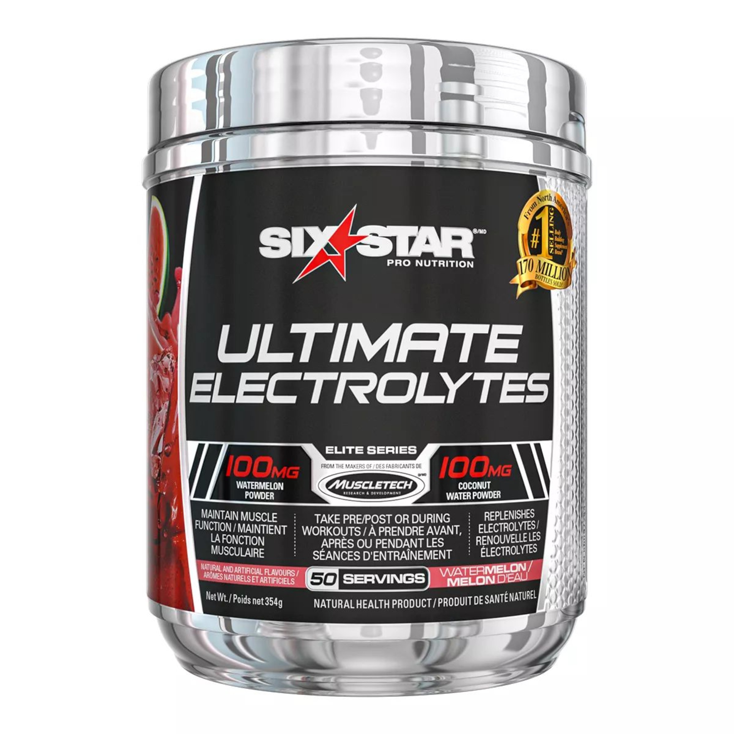 Six Star Ultimate Hydration, 50 Servings, Watermelon Front_Flat