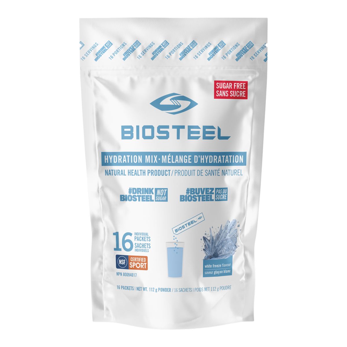 BioSteel High Performance Sports Mix (12 x Packets) + FREE BIOSTEEL TEAM  BOTTLE! 