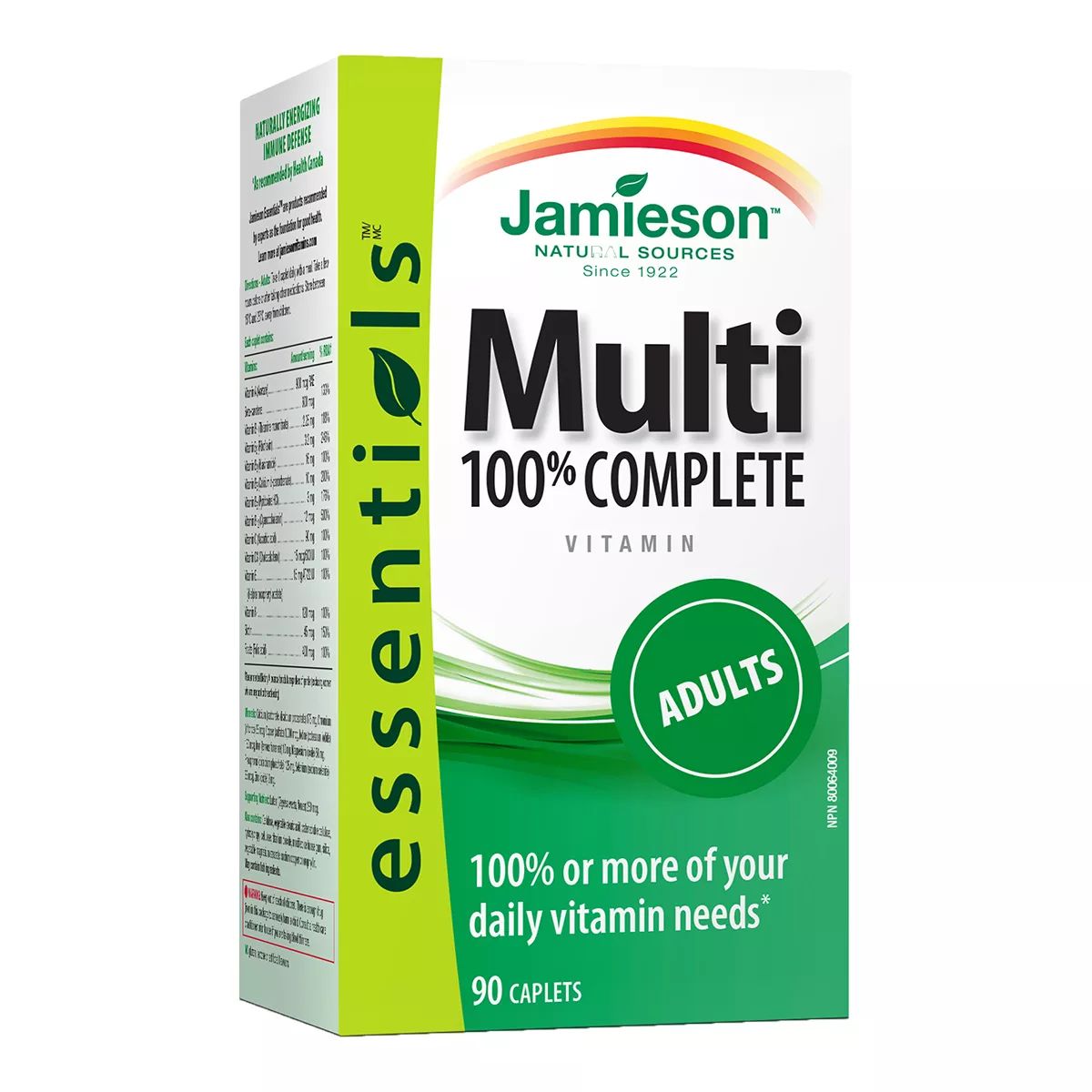 Jamieson Unisex Multi 100 Complete Multivitamin for Adults