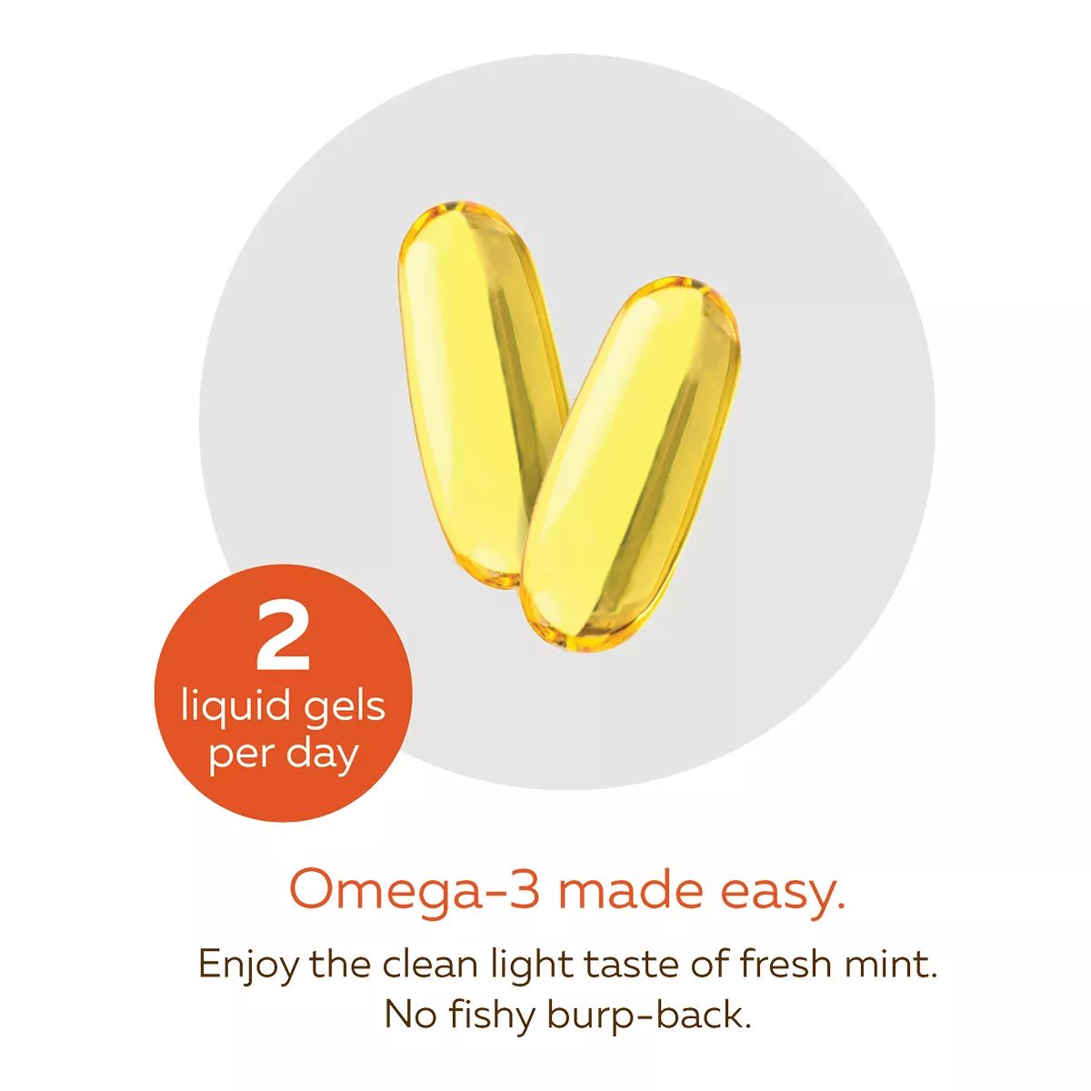 Nature's Way NutraSea Omega-3 DHA Fresh Mint 60 Softgels Front_Flat