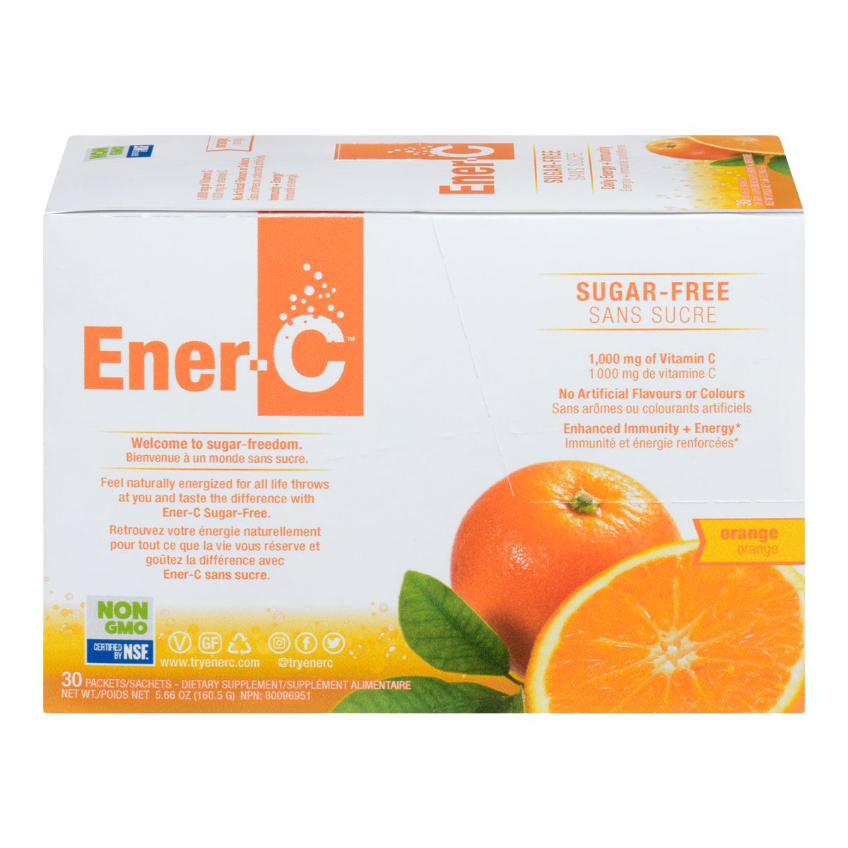 Image of Ener-C Vitamin C Orange Multivitamin Drink Mix SF 30 Pack 1000 mg
