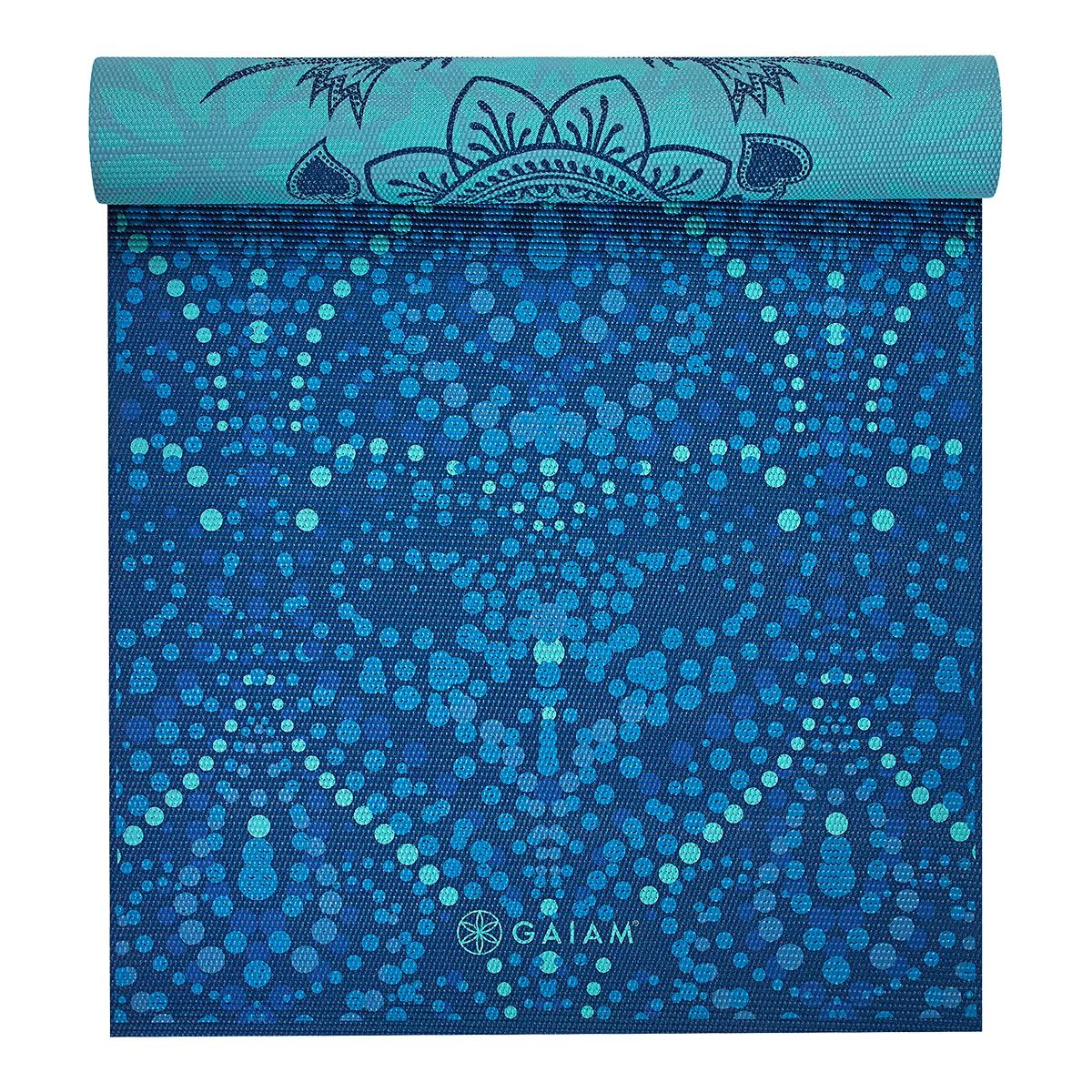 Gaiam 6Mm Reversible Printed Yoga Mat- Mystic Sky Overhead_Flat