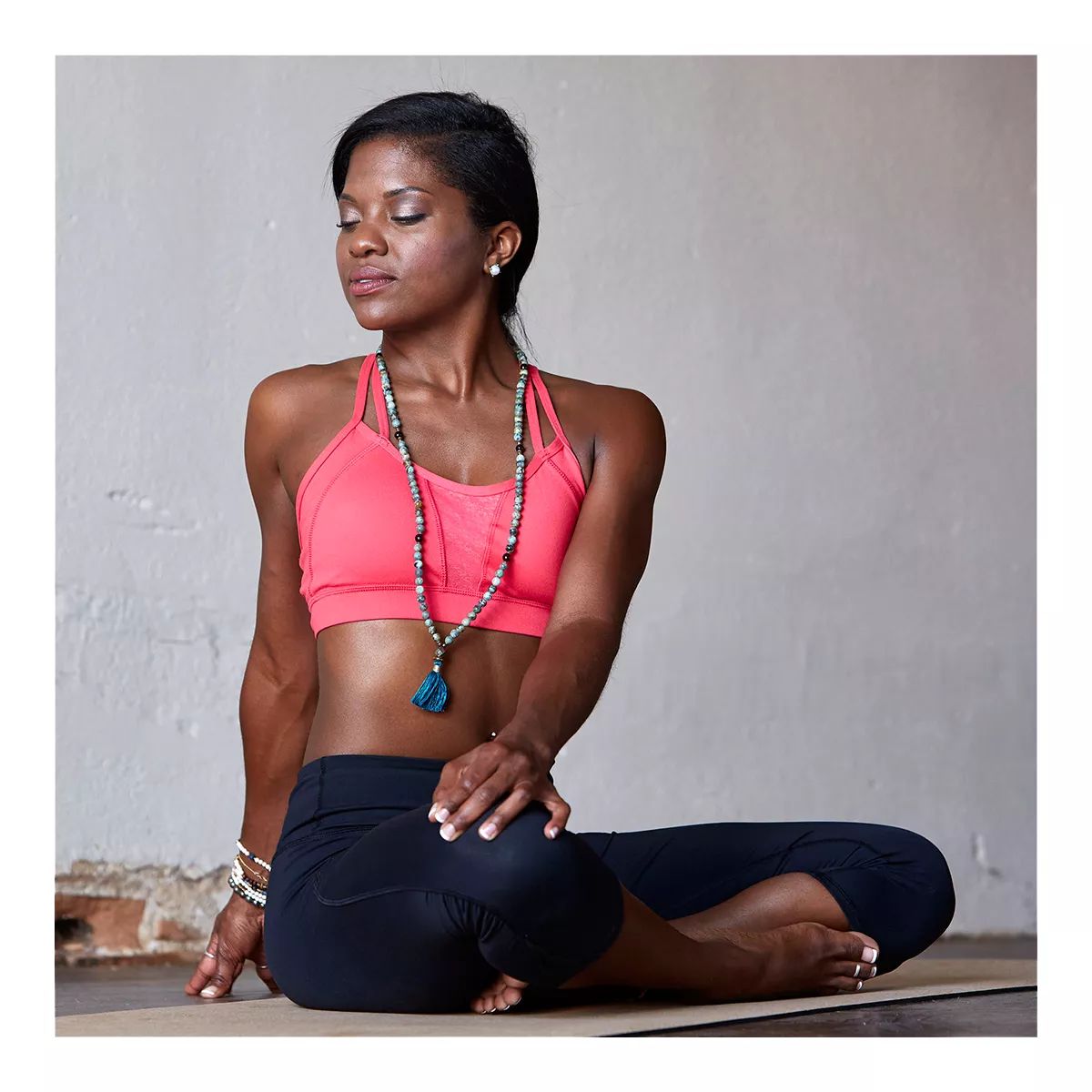 Gaiam Studio Select Non Slip 68 Inch Yoga Mat CloseUp
