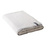 Halfmoon Cotton Yoga Blanket Stone Weave Front_Angled_Right
