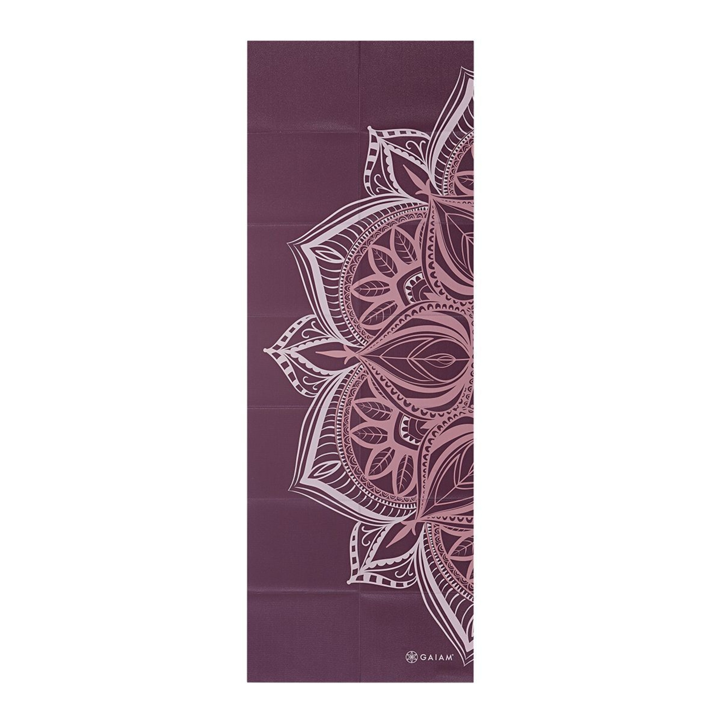 Gaiam Yoga Mat, 2mm, PVC, Foldable, Ultra Lightweight Overhead_Flat