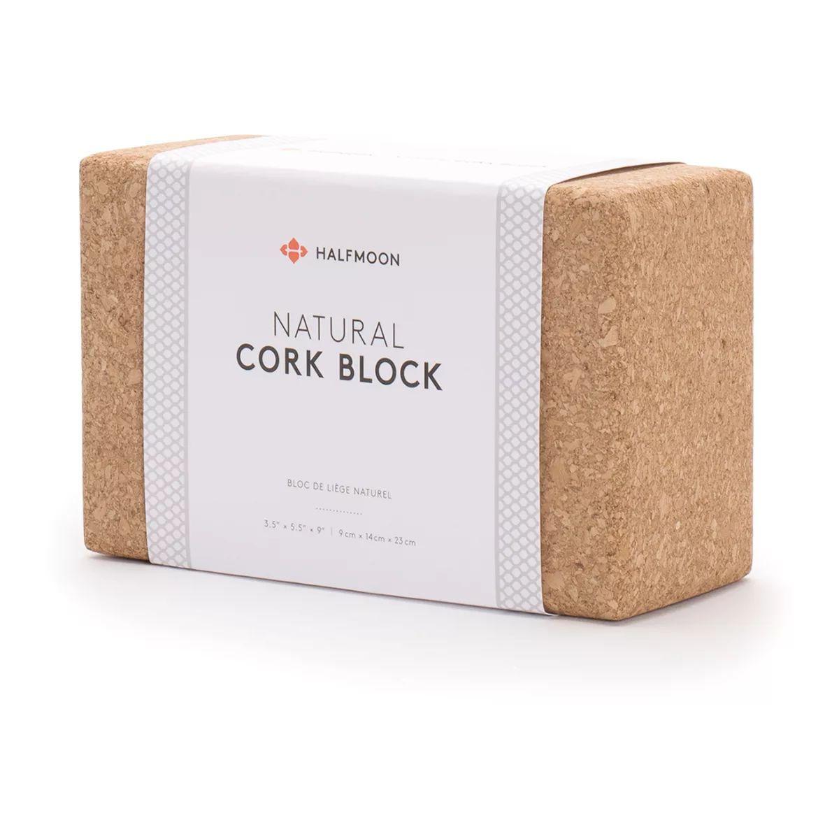 Halfmoon Natural Cork Yoga Block