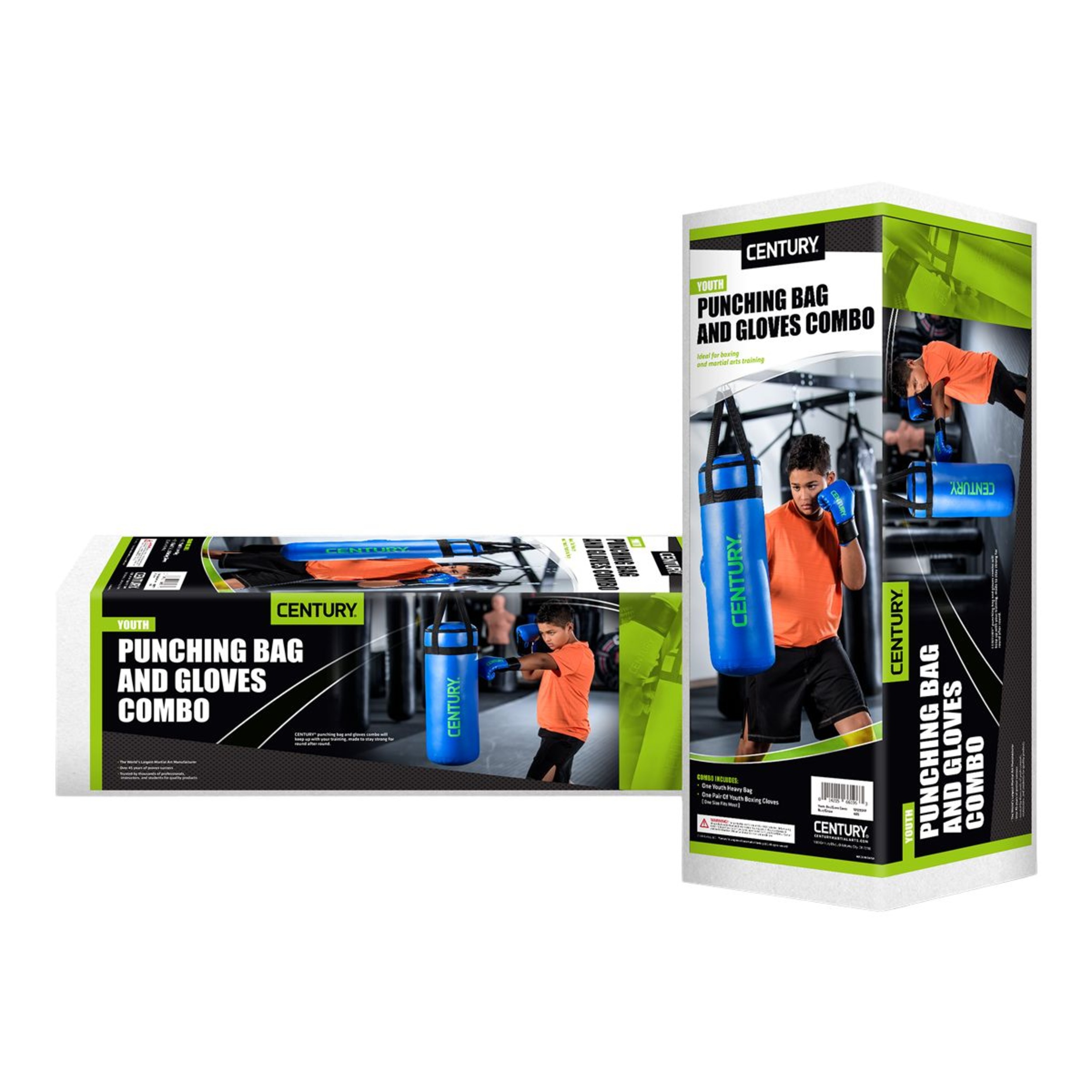 Century Youth Vinyl Heavy Bag and MMA Glove Set SportChek