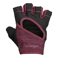 Harbinger Flex Fit Women's Glove Merlot Back_Flat