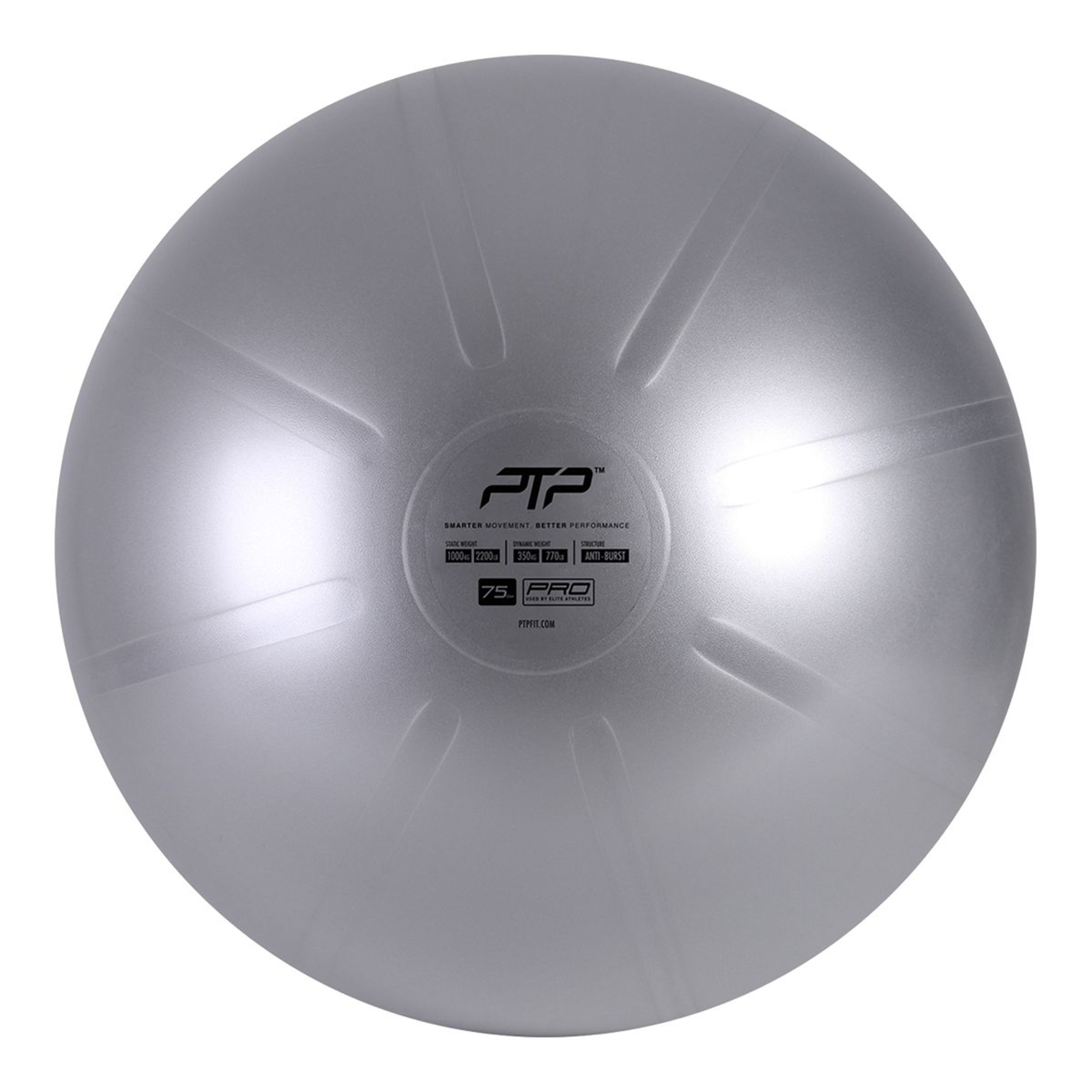 PTP CoreBall Gym Ball - 75 cm/Steel Grey