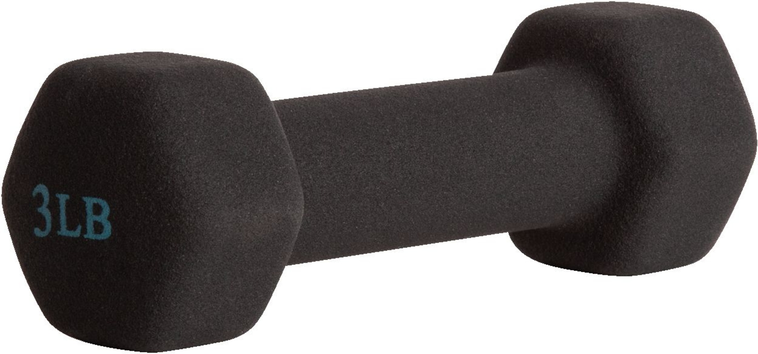 Energetics 3 lb Neoprene Dumbbell, Weight, Home Gym Front_Angled_Right