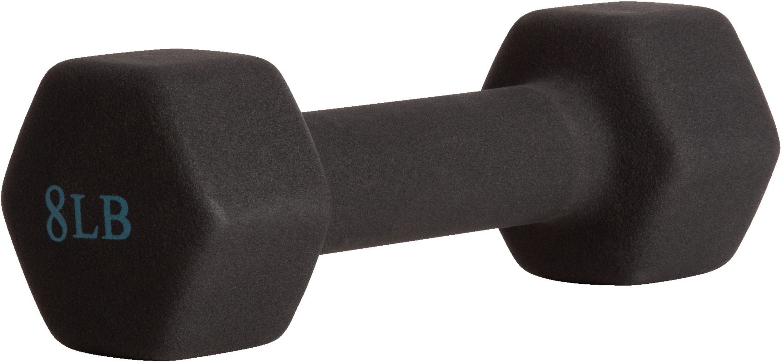 Energetics 8 lb Neoprene Dumbbell, Weight, Home Gym Front_Angled_Right