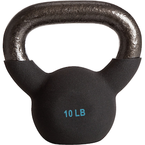 Energetics 10 lb Neoprene Kettlebell, Weight, Home Gym