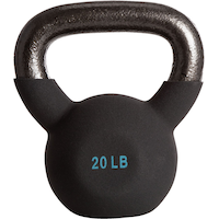 Energetics 20 lb Neoprene Kettlebell Front_Flat