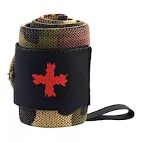 Harbinger Red Line Wrist Wraps Front_Angled_Left